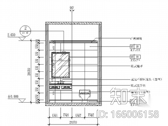 [广东]酒店欧式中餐包房设计CAD施工图（含效果）cad施工图下载【ID:166006158】