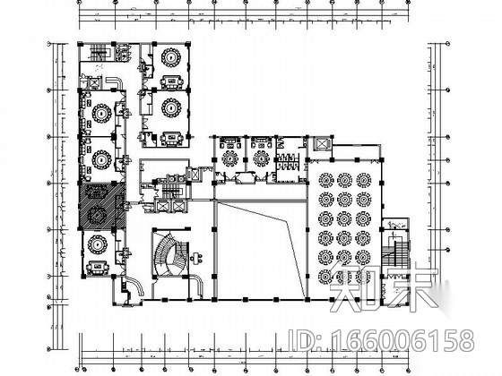[广东]酒店欧式中餐包房设计CAD施工图（含效果）cad施工图下载【ID:166006158】