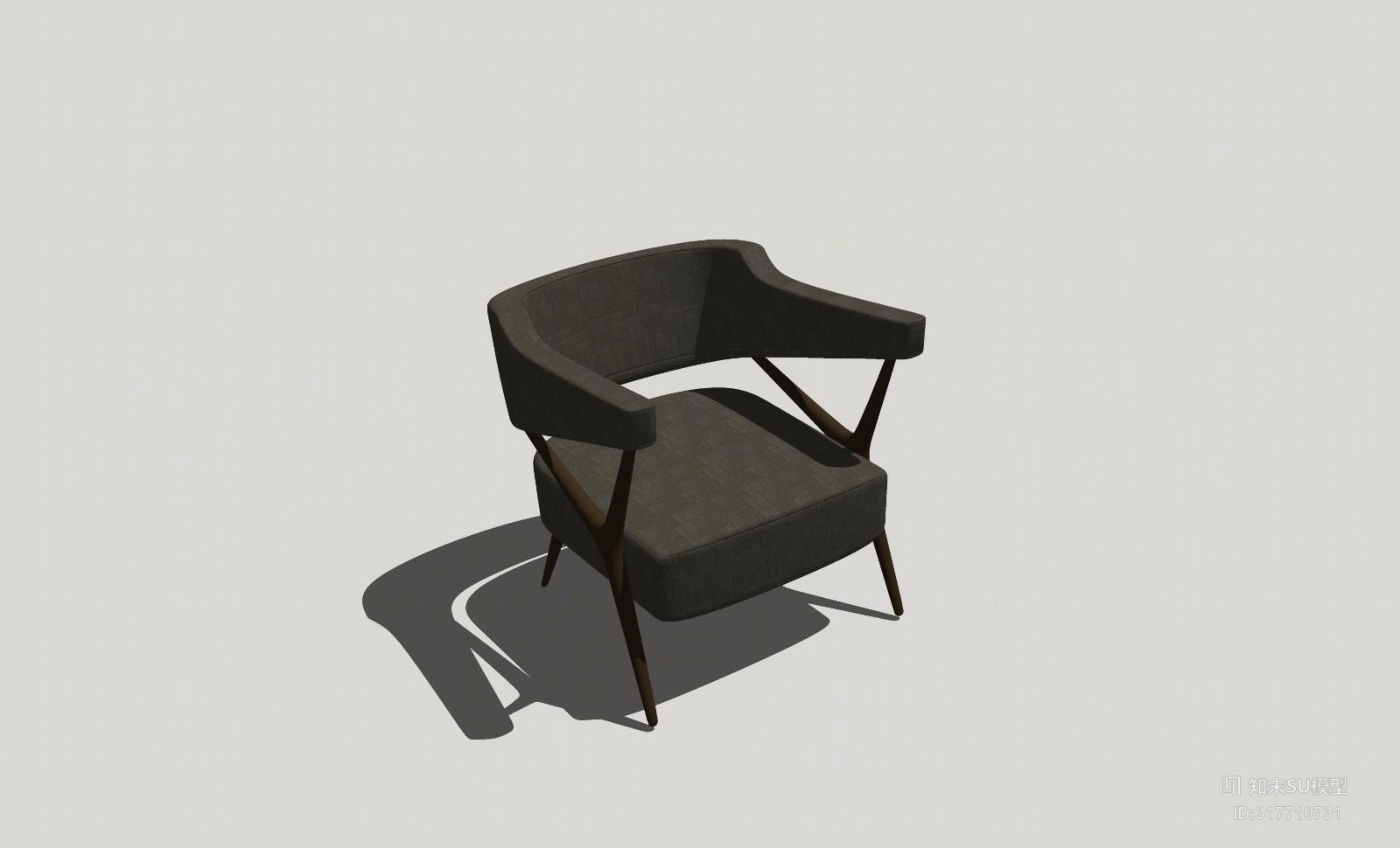 单人沙发SU模型下载【ID:317710731】