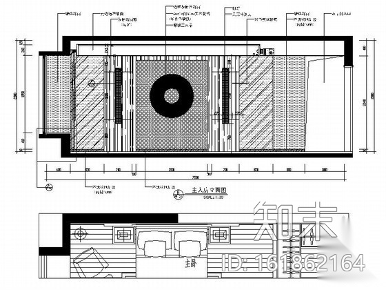 名师现代中式三居室样板房室内设计图（含实景）cad施工图下载【ID:161862164】