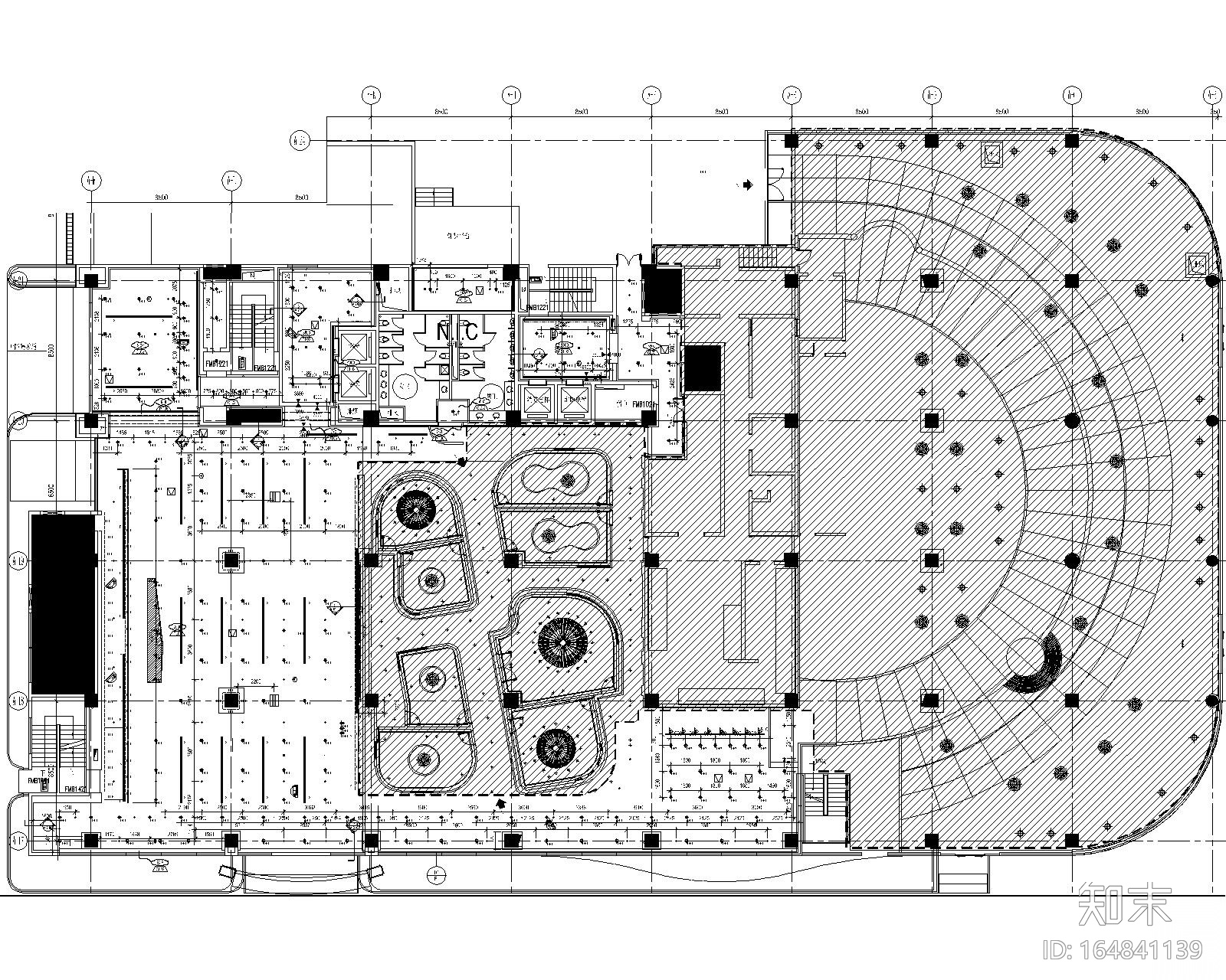 Gensler-上海山鹰国际办公室装修CAD施工图cad施工图下载【ID:164841139】