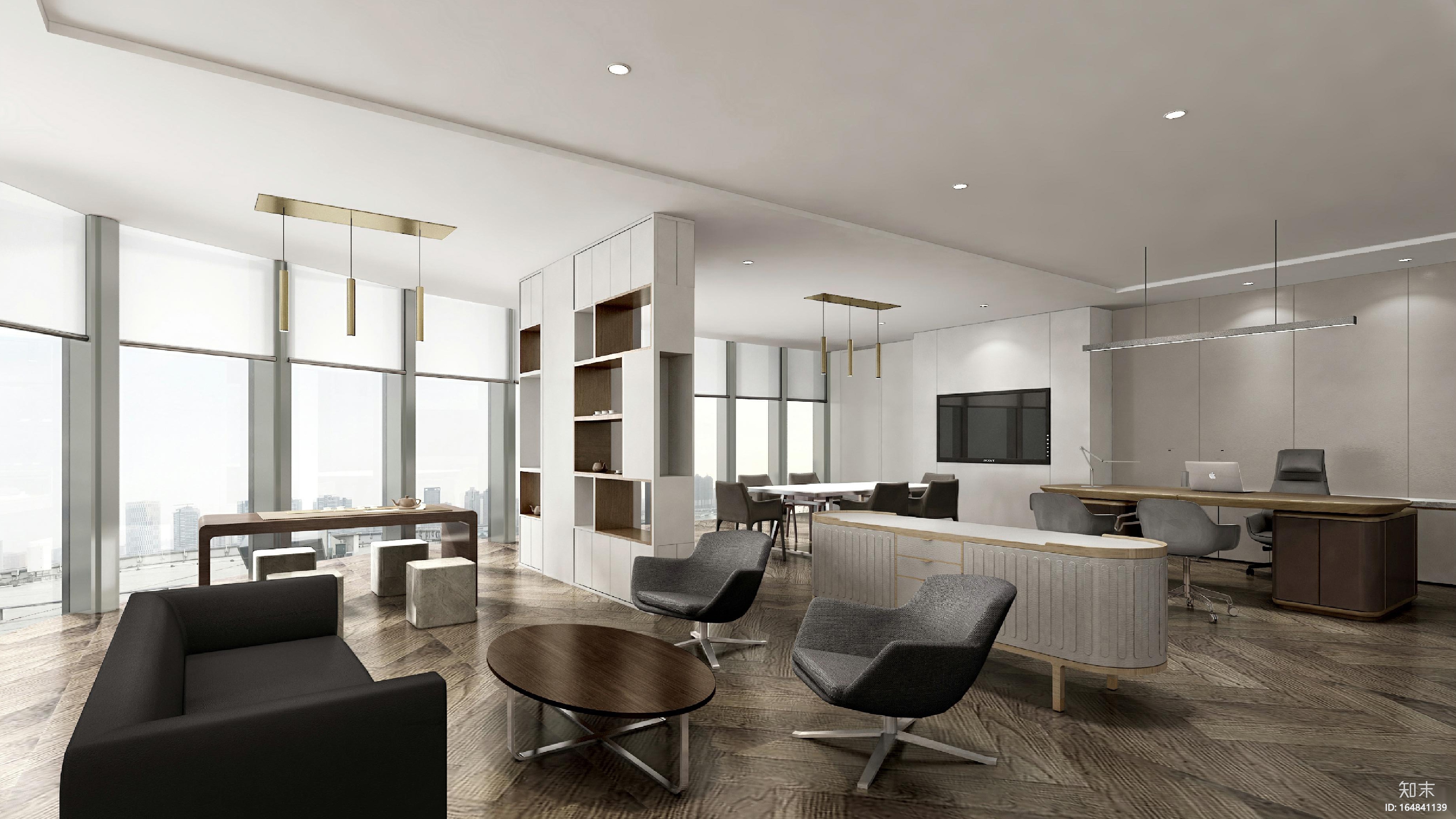 Gensler-上海山鹰国际办公室装修CAD施工图cad施工图下载【ID:164841139】