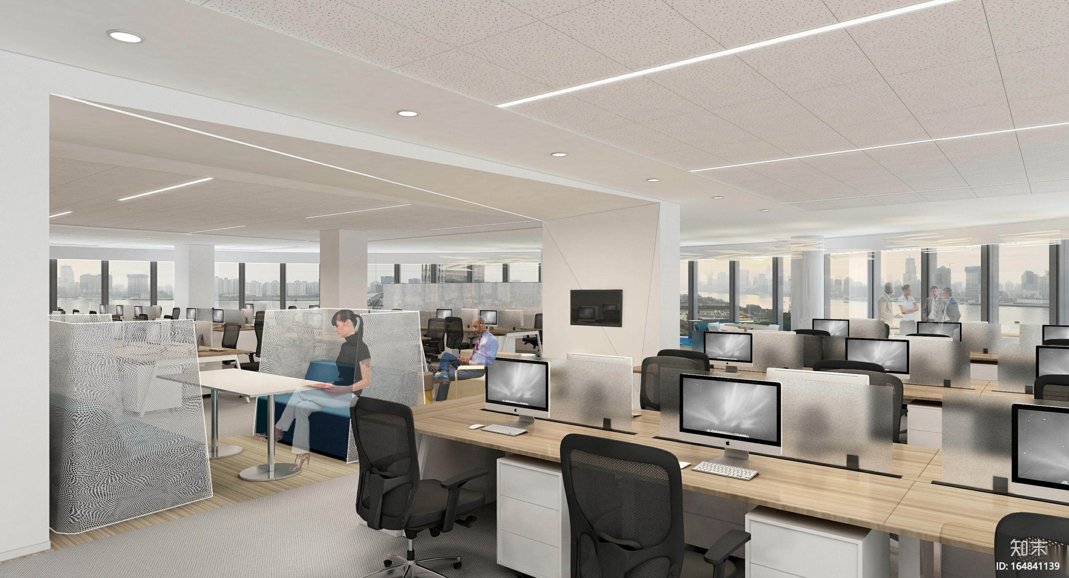 Gensler-上海山鹰国际办公室装修CAD施工图cad施工图下载【ID:164841139】