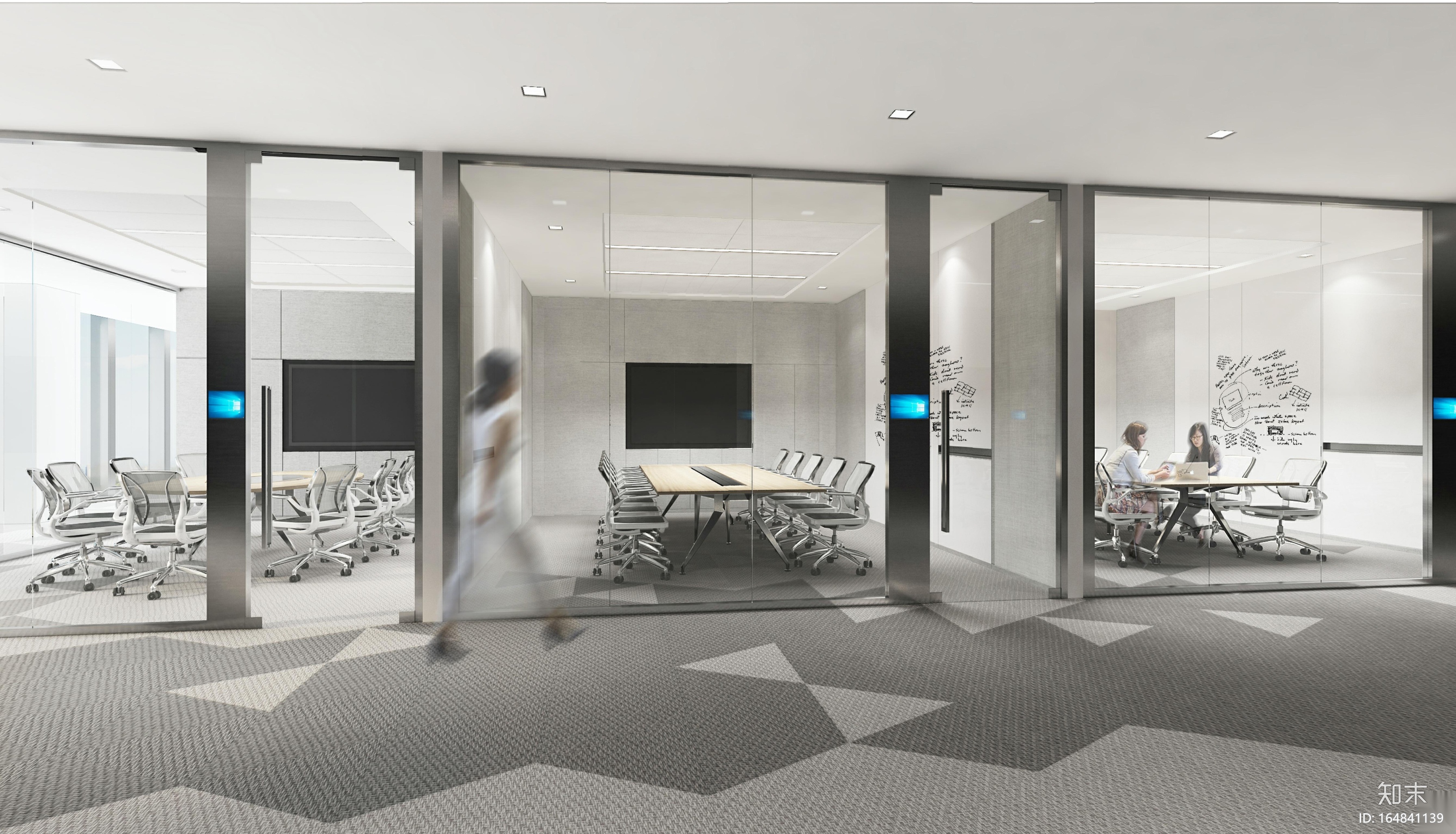Gensler-上海山鹰国际办公室装修CAD施工图cad施工图下载【ID:164841139】