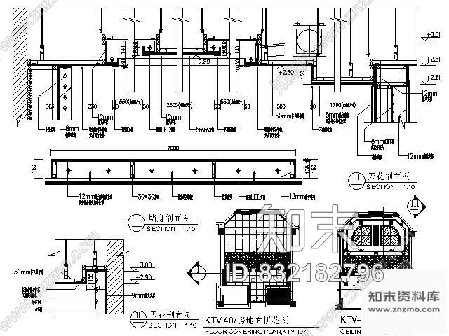 图块/节点夜总会KTV房天花详图Ⅰcad施工图下载【ID:832182796】