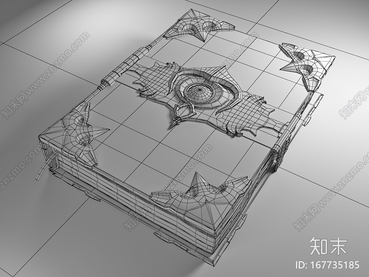 仿上古卷轴封面【次世代】魔幻典籍，魔法书，书籍，书本，秘籍，法典，古籍，图书，古书CG模型下载【ID:167735185】