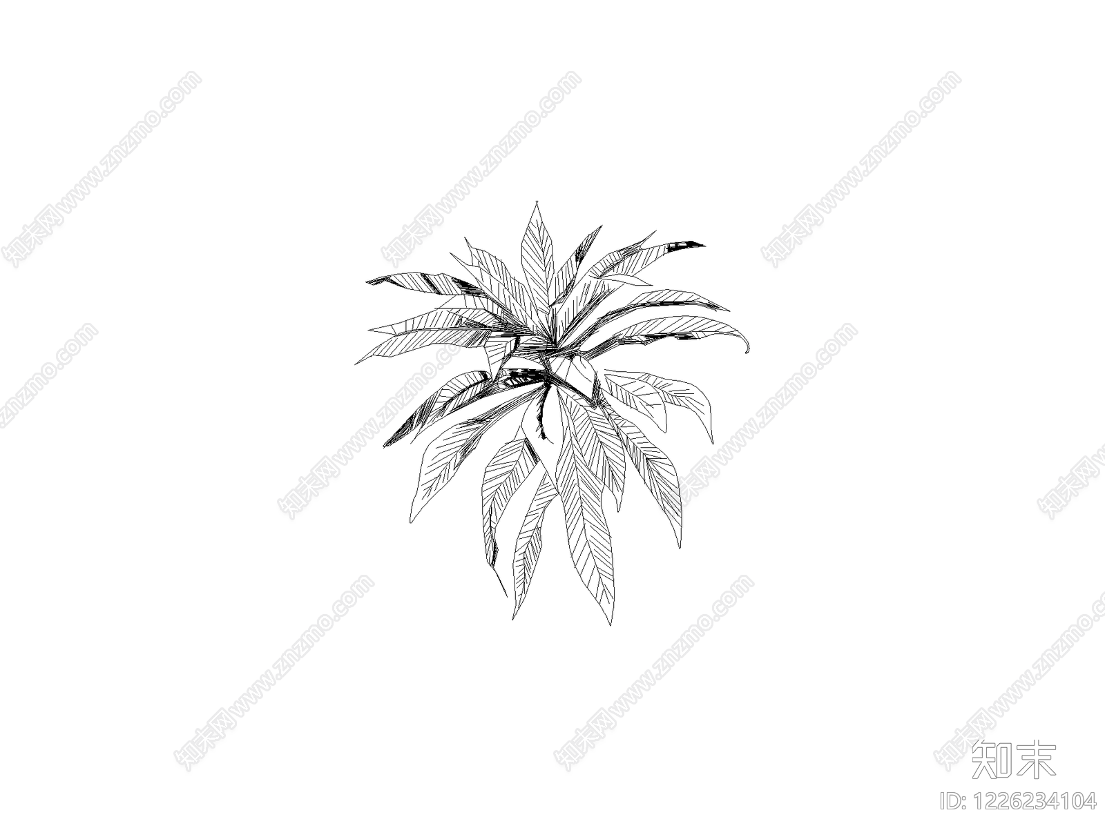 绿植cad施工图下载【ID:1226234104】
