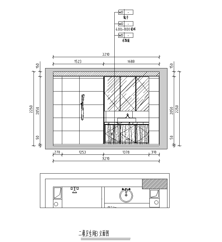 [福建]福州复式公寓一居室住宅施工图施工图下载【ID:168050148】