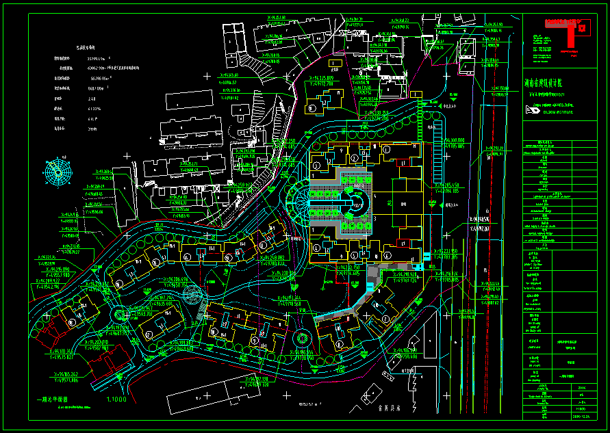 [湖南]华银小区CAD施工图（容积率2.48）施工图下载【ID:149773136】