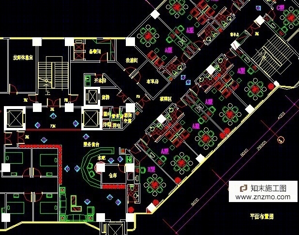 酒店棋牌室装修图cad施工图下载【ID:66948364】