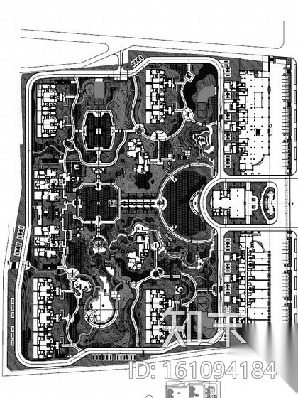 [诸暨]居住区景观工程施工图一cad施工图下载【ID:161094184】