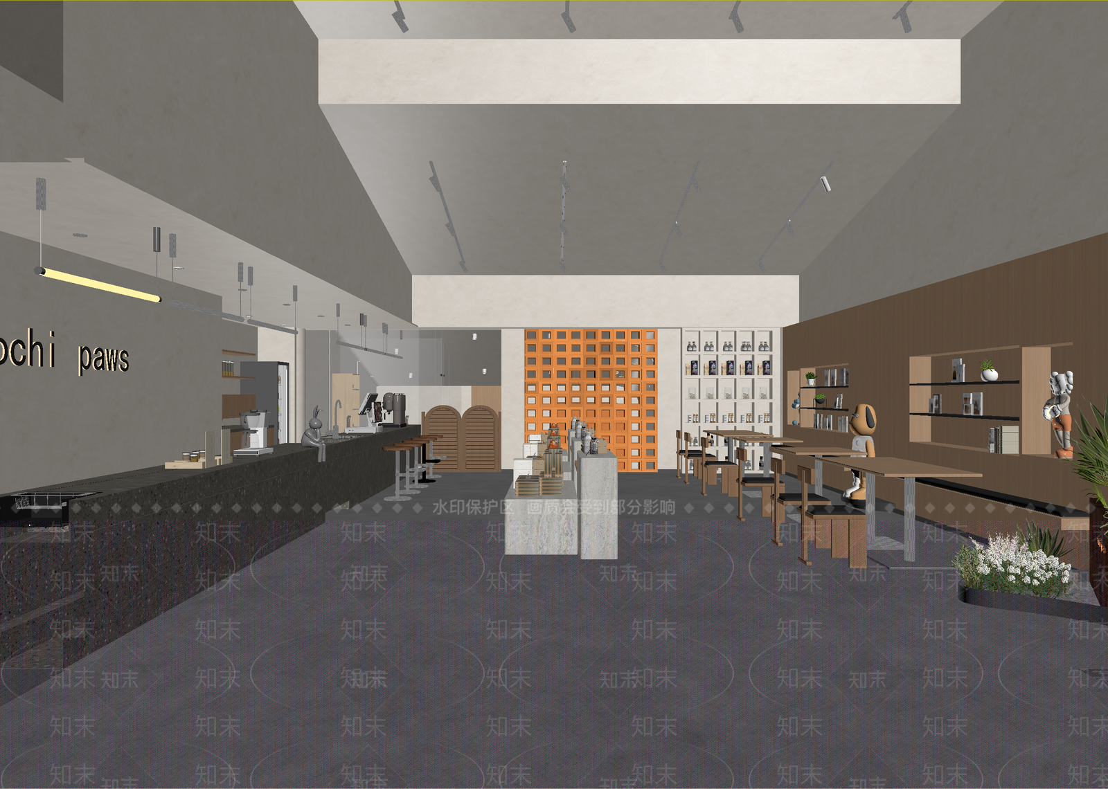 现代咖啡厅3D模型下载【ID:1215171415】
