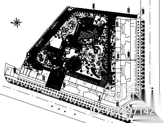 [广州]某居住区局部景观工程施工图施工图下载【ID:161097142】
