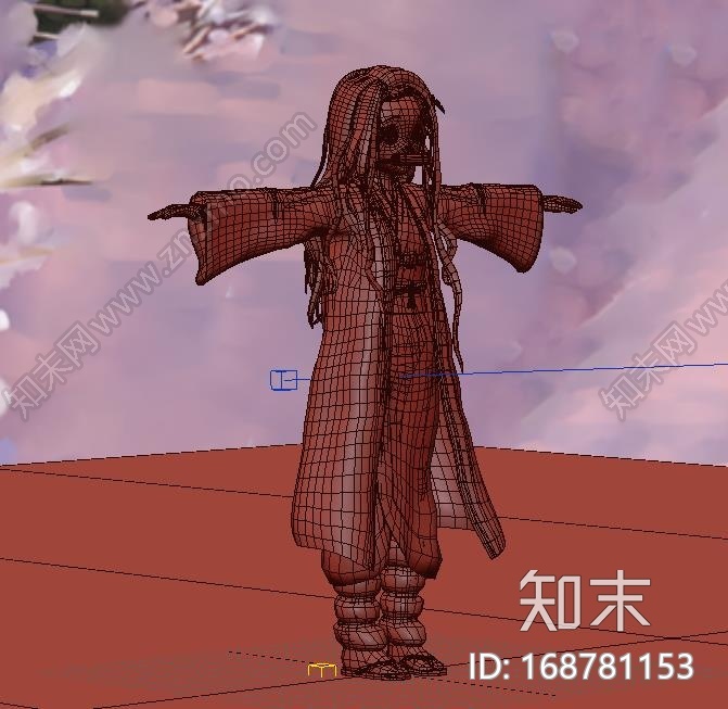 《鬼灭之刃》祢豆子卡通女孩3D模型CG模型下载【ID:168781153】