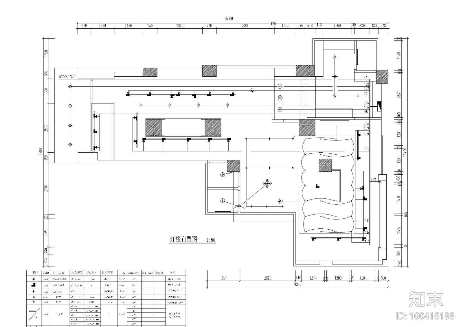 160平方XY日韩风格服装店施工图_附效果图cad施工图下载【ID:160416138】