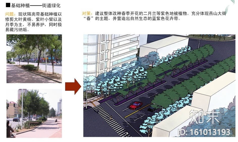 [河北]秦皇岛市道路绿化改造设计方案-土人cad施工图下载【ID:161013193】