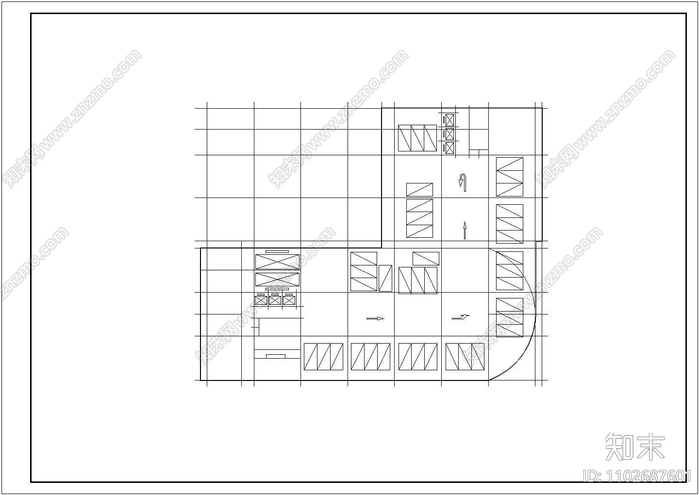 某二十八层写字楼建筑全套施工设计cad图纸施工图下载【ID:1102687601】