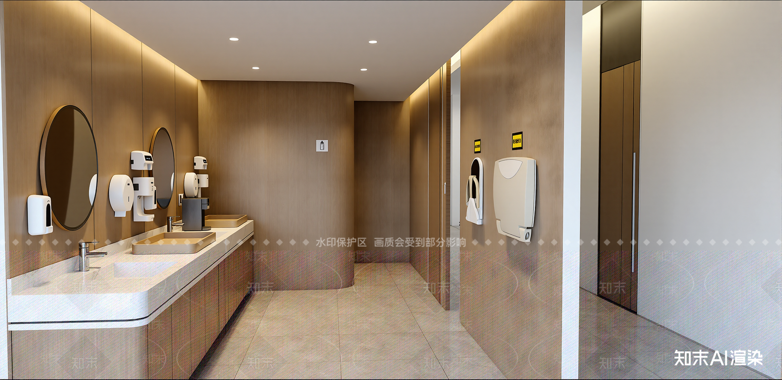 现代酒店卫生间SU模型下载【ID:1215927983】