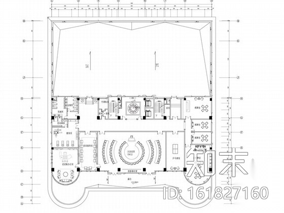 [苏州]奢华欧式风格商务会所三层健身娱乐区室内装修图施工图下载【ID:161827160】