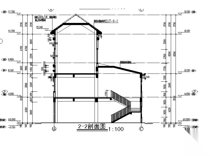 [宁夏]三层框架结构简欧风格商业建筑施工图（全套图纸...cad施工图下载【ID:151454169】