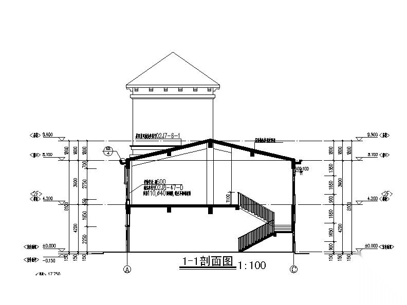 [宁夏]三层框架结构简欧风格商业建筑施工图（全套图纸...cad施工图下载【ID:166553165】