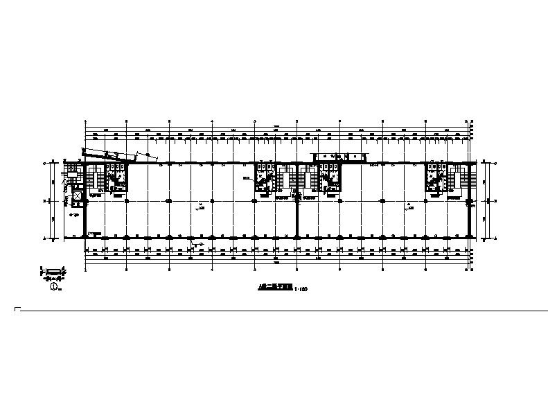 [宁夏]三层框架结构简欧风格商业建筑施工图（全套图纸...cad施工图下载【ID:166553165】