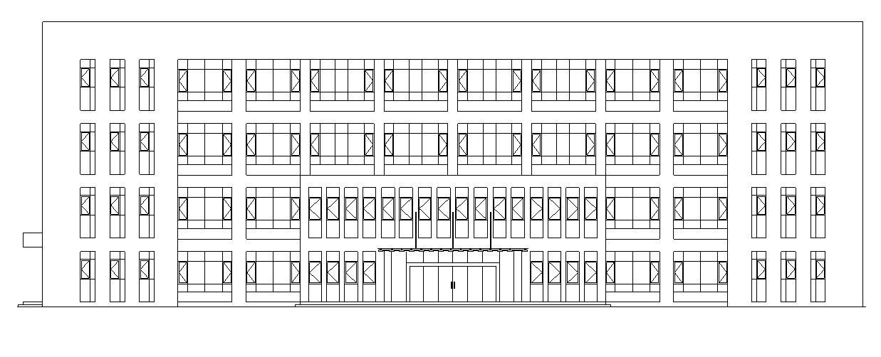 [宁夏]多层剪力墙结构办公及工厂建筑施工图cad施工图下载【ID:149956169】