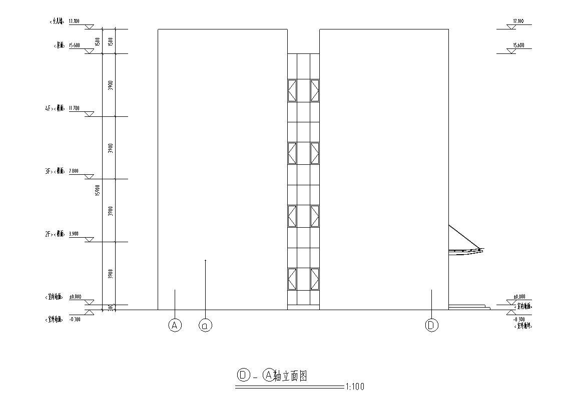 [宁夏]多层剪力墙结构办公及工厂建筑施工图cad施工图下载【ID:149956169】