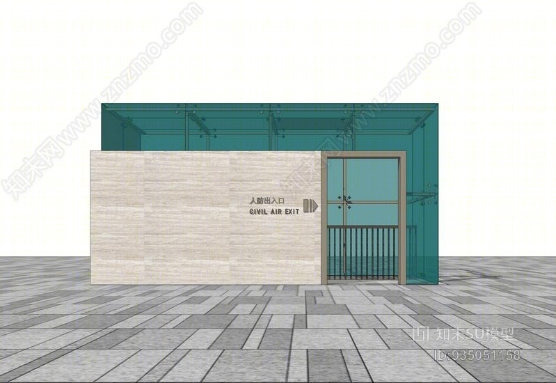 人防出入口SU模型下载【ID:935051158】