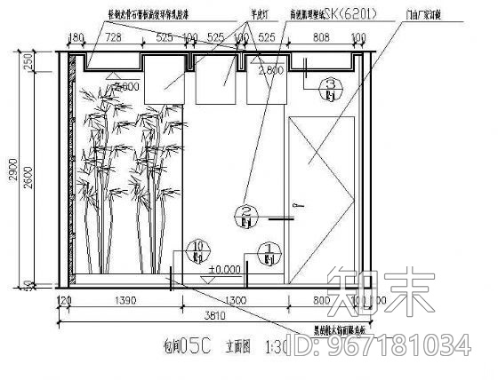 中式餐厅装修图（包间图纸）cad施工图下载【ID:967181034】