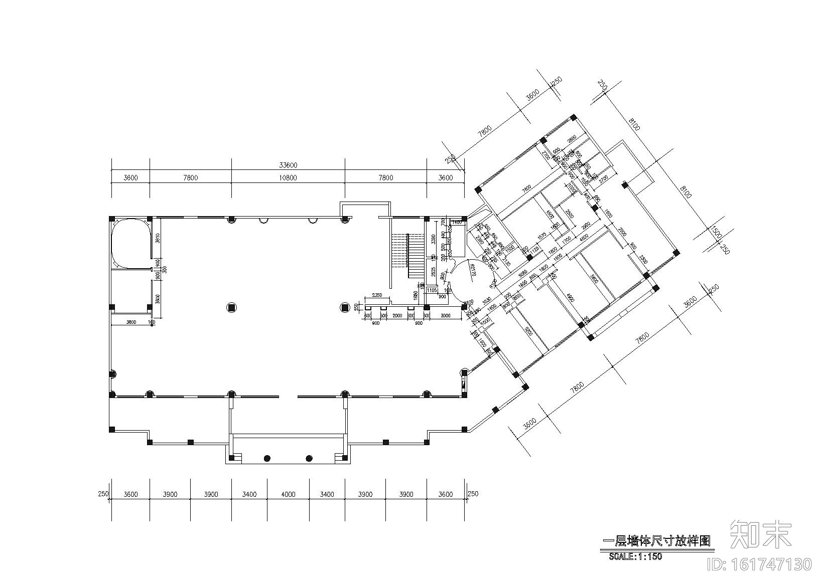 [上海]某西班牙风格售楼处室内装修施工图（含效果）cad施工图下载【ID:161747130】