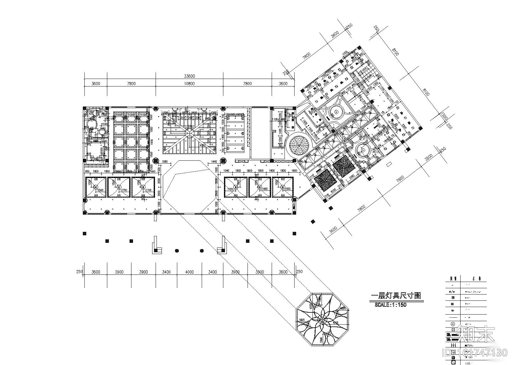 [上海]某西班牙风格售楼处室内装修施工图（含效果）cad施工图下载【ID:161747130】