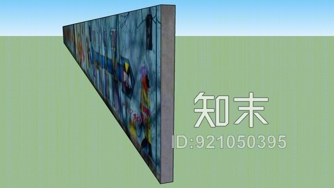柏林墙在西里西亚的灌木SU模型下载【ID:921050395】