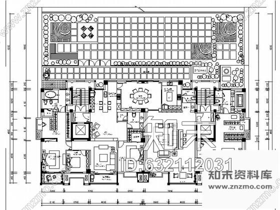 施工图无锡时尚现代简欧家居式会所室内装修施工图含效果图施工图下载【ID:632112031】
