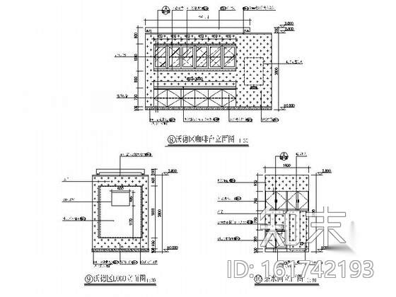 [北京]现代风格国有综合金融服务机构支行设计装修图cad施工图下载【ID:161742193】