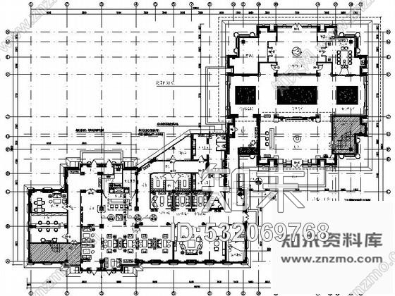 施工图黑龙江创意产业园现代风格售楼处室内装修施工图(含方案)cad施工图下载【ID:532069768】