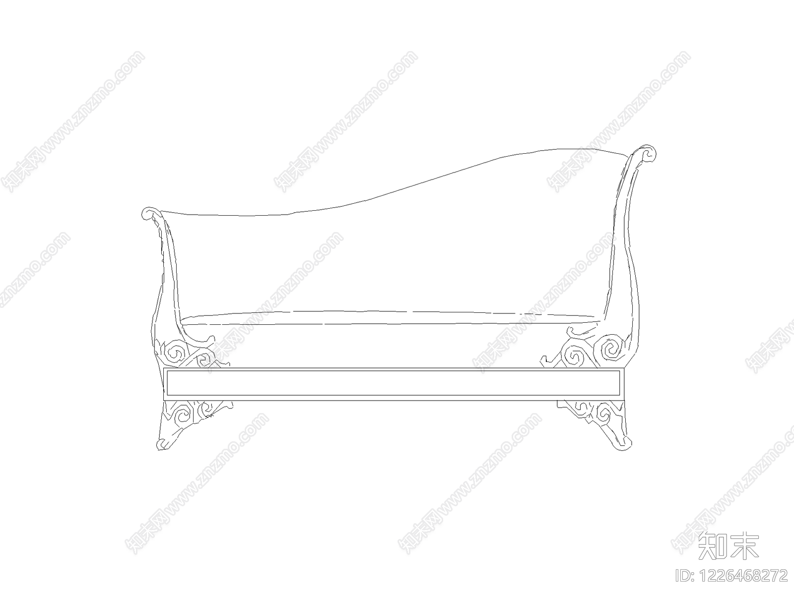 沙发cad施工图下载【ID:1226468272】