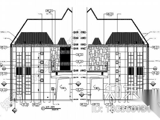 [宁波]名师新古典双层别墅装修设计施工图（含实景）cad施工图下载【ID:180360131】