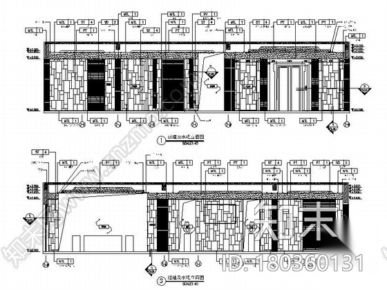 [宁波]名师新古典双层别墅装修设计施工图（含实景）cad施工图下载【ID:180360131】