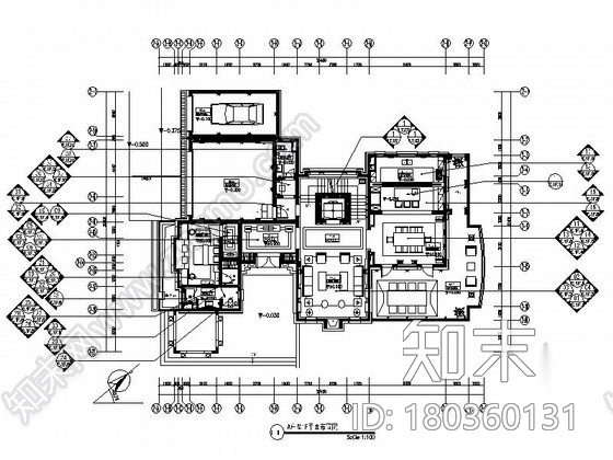 [宁波]名师新古典双层别墅装修设计施工图（含实景）cad施工图下载【ID:180360131】