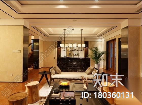 [宁波]名师新古典双层别墅装修设计施工图（含实景）cad施工图下载【ID:180360131】