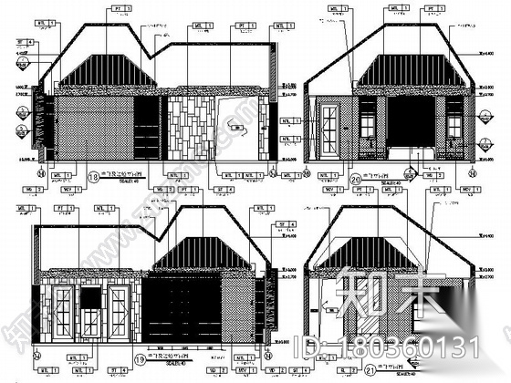 [宁波]名师新古典双层别墅装修设计施工图（含实景）cad施工图下载【ID:180360131】