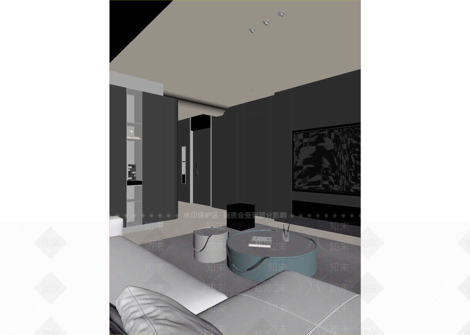 现代酒店客房3D模型下载【ID:1215158276】