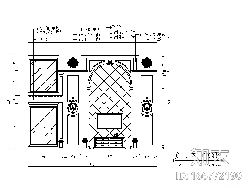 五层别墅设计CAD施工图（含效果图）cad施工图下载【ID:166772190】