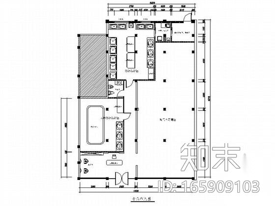 现代风格儿童游泳馆室内设计装修图施工图下载【ID:165909103】