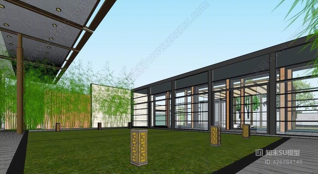 现代示范区SU模型下载【ID:426784148】