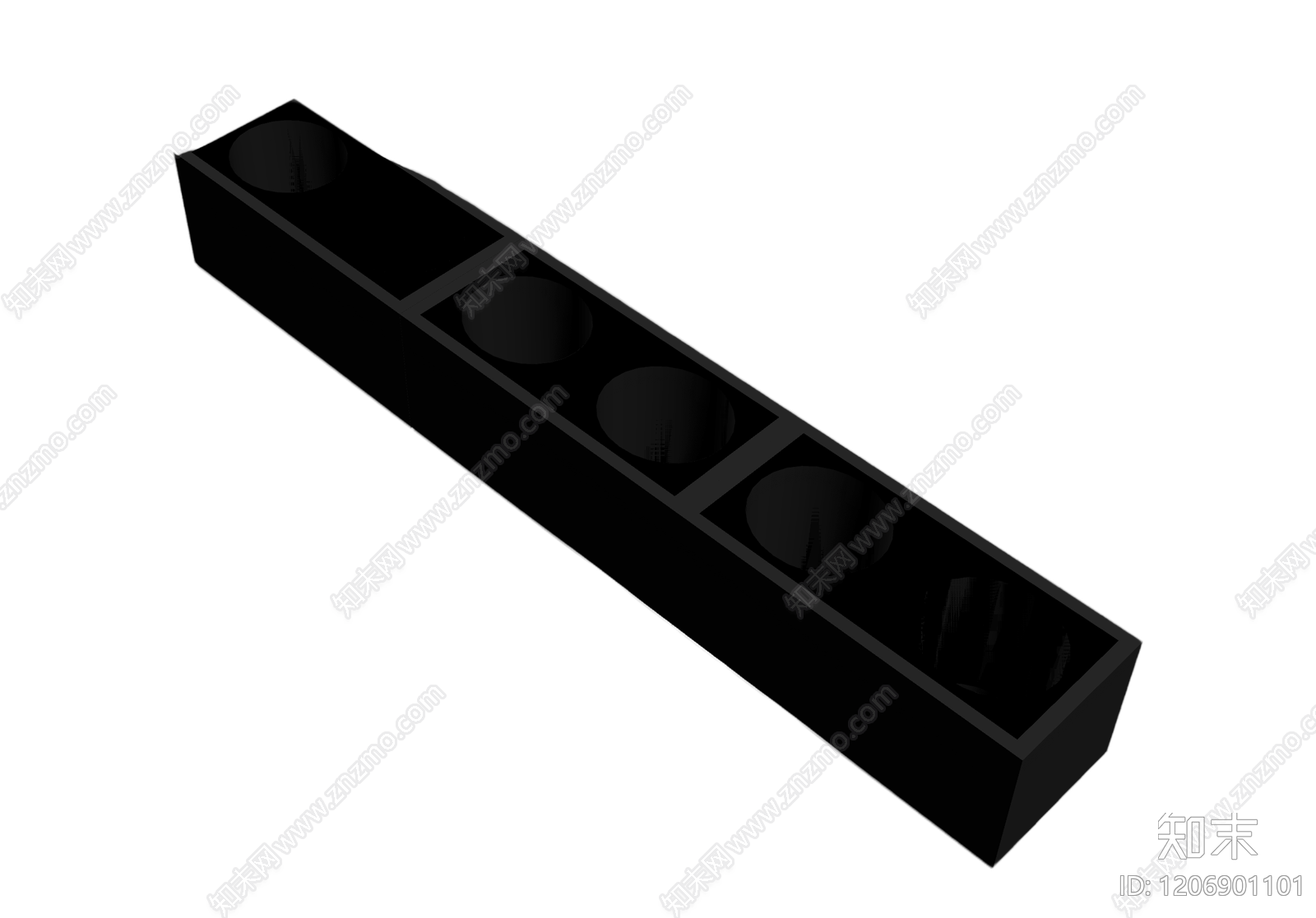 长条形灯槽组件3D模型下载【ID:1206901101】