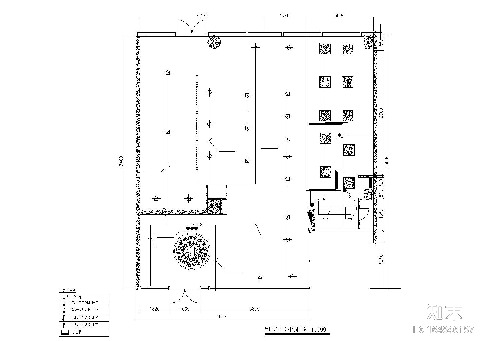 150㎡左右餐厅施工图+附3Ｄ模型+附效果图cad施工图下载【ID:164846187】