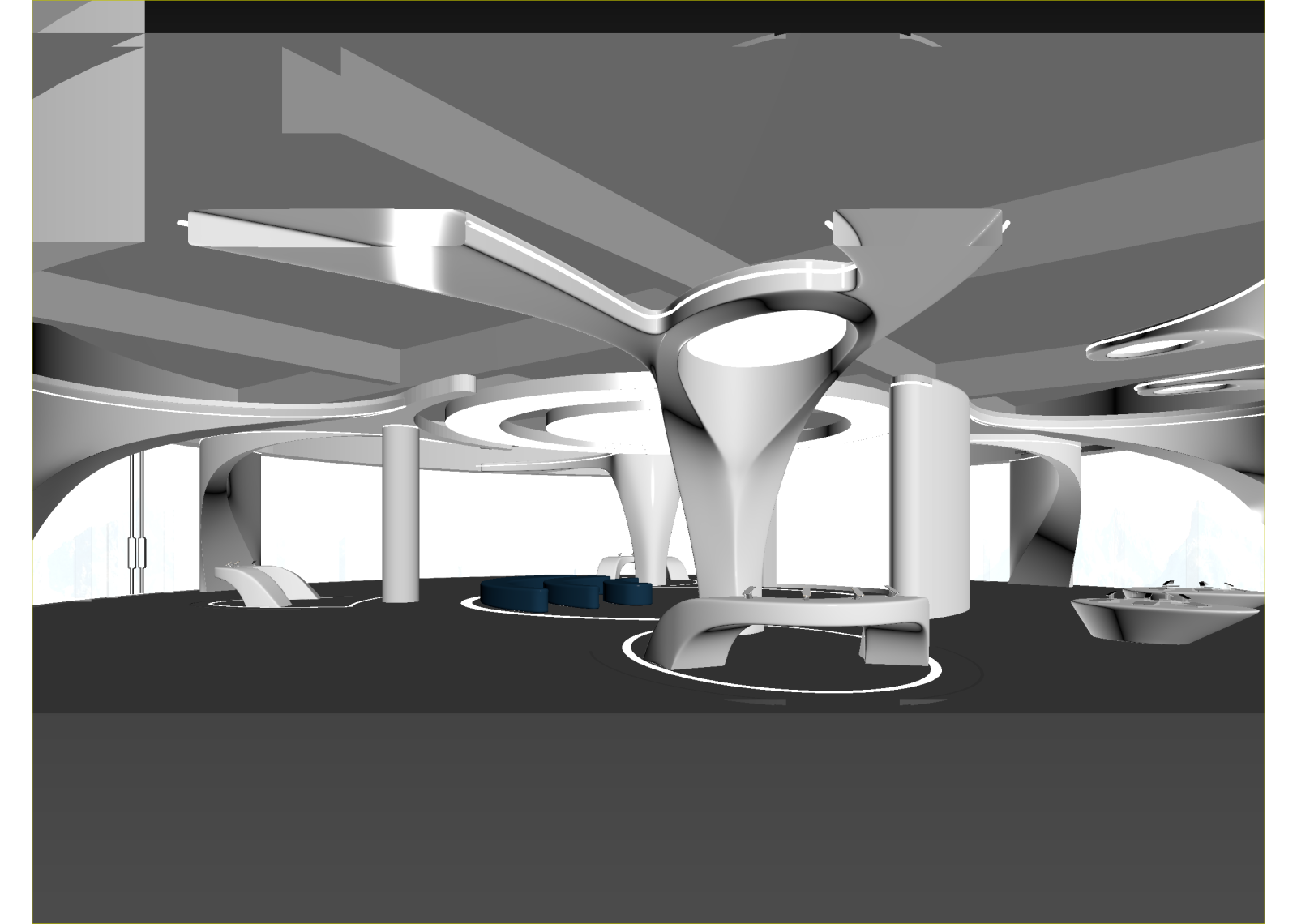 现代科技展厅3D模型下载【ID:1214730586】