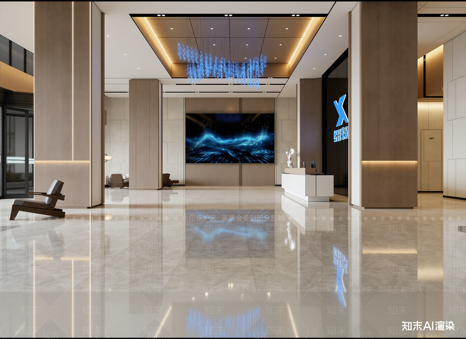 现代售楼处3D模型下载【ID:1215086263】